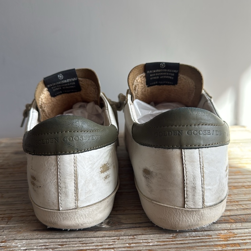 Golden Goose Green With Grey Glitter Star Size 41 - Picture 3 of 13